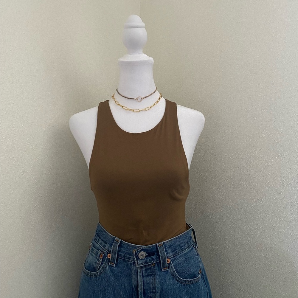 Gaze Brown Bodysuit